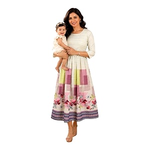 RITIJYA Zipless Feeding Kurta Dress for Women