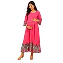 RITIJYA Zipless Feeding Kurta Dress for Women