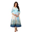 RITIJYA Zipless Feeding Kurta Dress for Women