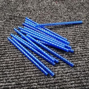 swirl glass pipes for jhumartoran makingcraftworkdecorations 100 pcs orange