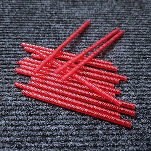 swirl pipes for jhumartoran makingcraftworkdecorations 100 pcs red