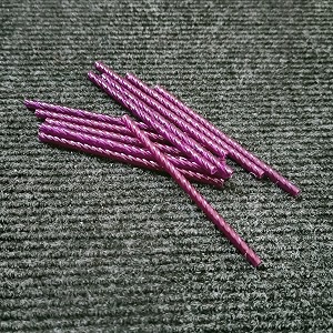 swirl glass pipes for jhumartoran makingcraftworkdecorations 100 pcs violet