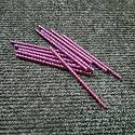 Swirl Glass Pipes for Jhumar/Toran Making/Craftwork/Decorations 100 pcs (Violet)
