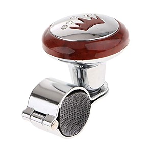 ritmo universal car steering wheel spinner knob power ball auxiliary booster handle control steering wheel spinner car accessory for universal car auto vehicle pattern  silver queen