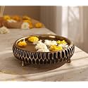 RITUALISTIC Aavrit Wooden Urli | Urli for Flower Decoration | Wooden Urli Bowl for Home Decorations | Kitchen Décor | Bowl for Decoration | Perfect for Festive Occasion | 11.5 Inches