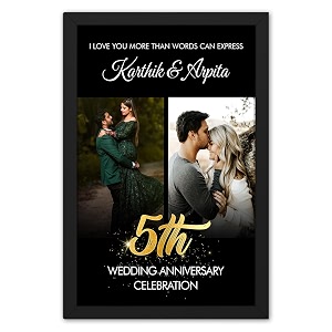 ritwika39s personalized pictures collage frame with custom name message amp quote  for decor amp gift to your partner friends family amp couples  in two size 95 x 135 or 135 x 195 inch set of 1