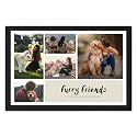 Ritwika's Wall Art of Personalized 5 Photos Collage &amp; Custom Message Painting in Black Frame With Acrylic Glass | Printed on Premium Glossy Paper | Multicolour, Size 13.5 X 19.5 IN, Set of 1