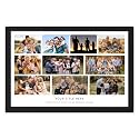 Ritwika's Wall Art of Personalized 10 Photo Collage &amp; Custom Message Painting in Black Frame, Printed on Premium Glossy Paper, With Acrylic Glass, Multicolour, Size 13.5 X 9.5 IN, Set of 1