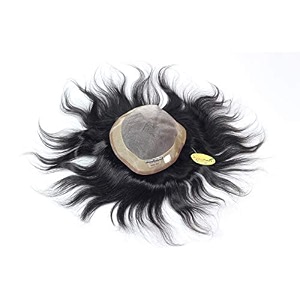 ritzkart 7x5 usa monofilament patch toupee men wig remy human virgin hair 11 a grade black