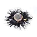 Ritzkart 7x5 Usa Monofilament Patch Toupee Men Wig Remy Human Virgin Hair 11 a Grade, Black,