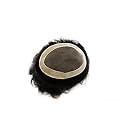 Ritzkart Normal Base Human Hair Monofilament Regular Men's Hair Wig -black, Black,