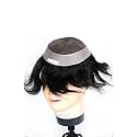 Ritzkart Normal Base Human Hair Monofilament Regular Men's Hair Wig/hair Toupee/patches/systems/wigs for Men Natural Human Hair Black, Black,