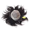 Ritzkart PU AUSTRALIAN MONO BASE 100% HUMAN HAIR PATCH MEN TOUPEE NATURAL BASELINE CLARITY SPL HAIR PATCH (7x5)