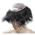 Ritzkart Usa Silk Base Hair Patch/men Toupee/gents Wig Human Hair, Black,