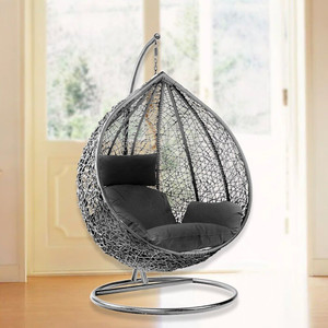 riva craft single seater swing chair with stand and cushion iron hammock