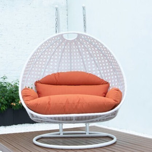 riva craft double seater swing chair with stand and cushion iron large swing