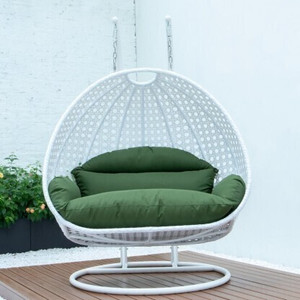 riva craft double seater swing chair with stand and cushion iron large swing