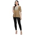 Riva Enterprise Rayon Fabric with Embroidery Stitched