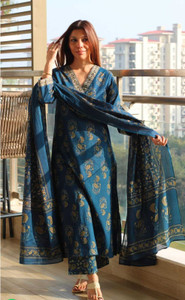 RIVAA Women Kurti Pant Dupatta Set