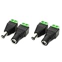RIVER FOX (2 Set Screw Fastening Type Male and Female DC Power Plug-Connector (2 Male + 2 Female)
