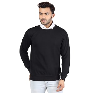 River Hill Mens Fleece Round Neck Sweater