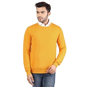 River Hill Mens Fleece Round Neck Sweater