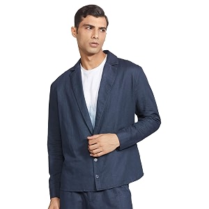 RIVER Mens Notch Lapel Regular Blazer
