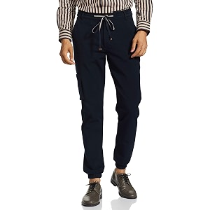 RIVER Mens Skinny Casual Trousers