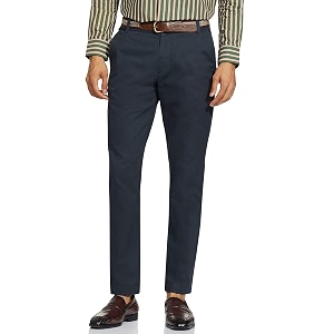 RIVER Mens Slim Fit Casual Trousers