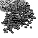 Royal Imports River Rocks, Aquarium Gravel – Black 0.5"- 0.75" - 2 lbs