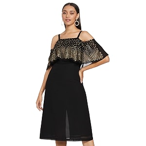 RIVER Womens Polyester RS2NJDR306A Midi Special Occasion
