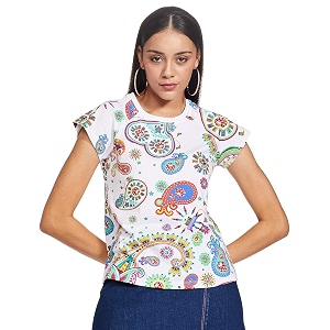 RIVER Slim Fit Womens Tops T-Shirt