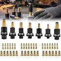 Rivet Nut Tool Kit, Carbon Steel Rivet Nut Tool Set, M3-M12 Kit + 70 Nuts
