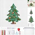 Rivvlive 26 Pcs Christmas Tree 18 Mesh Needlepoint Canvas Kit Beginner
