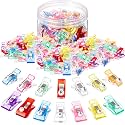 Rivvlive 72 Pcs Alpha Number Sewing Clip for Quilting, Beaded, Colorful