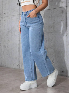 the rivvrs co straight fit women light blue jeans