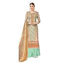 RIWAAYAT TRENDS Pure Woolen Pashmina Siroski Work Digital Printed Unstitched Salwar Suit Material with Pashmina Printed Shawl Dupatta