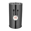 "CREST STAINLESS STEEL CUTLERY HOLDER | Elegant and Durable Utensil Organizer for Modern Kitchens | Utensil Organizer for Spatulas, Skimmers, and More (BLACK)