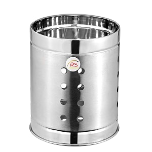 stainless steel cutlery holder  tablewarwe organizer for kitchen dining  utensils organizer for spoons forks knives chopsticks  multipurpose utensils holder silver