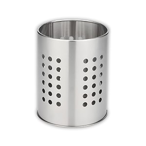 steel cutlery holderorganizer for kitchen amp dining table  multi-purpose spoon knife fork chopstick storage box  tabletop utensil organizer durable amp stylish silver 1214 cm
