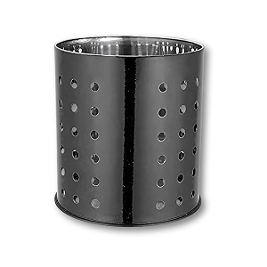 steel cutlery holderorganizer for kitchen amp dining table  multi-purpose spoon knife fork chopstick storage box  tabletop utensil organizer durable amp stylish black 1214 cm