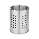 Steel Cutlery Holder/Organizer for Kitchen &amp; Dining Table | Multi-Purpose Spoon, Knife, Fork, Chopstick Storage Box – Tabletop Utensil Organizer, Durable &amp; Stylish (Silver, 12*14 Cm)