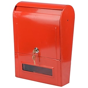 riya enterprises iron letter box red 95 inch x 45 inch x 13 inch re30