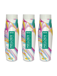 riya melody perfume body talc floral citrus mild fragrance 300 gram pack of 3