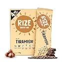 RIZE Energy Bar | Caffeinated Energy Bar with 6gm High Protein | Sugar Free and Healthy Snacks for Men &amp; Women | High Fiber, Gluten Free Protein Bars, Zero Added Sugar | Pre and Post Work Out Protein Bar (Tiramisu- Pack o