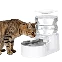 RIZZARI 4L Gravity Cat Water Dispenser: Filter-Free for Cats &amp; Small Dogs