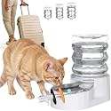 RIZZARI 5L Cat Water Dispenser: Stainless Steel Bowl for Daily Hydration