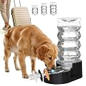 RIZZARI 8L Filtered Dog Water Dispenser: Stainless Steel Bowl for Pets