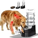 RIZZARI 8L Elevated Dog Water Dispenser: Gravity Waterer for Large Dogs