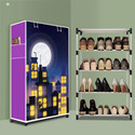 RJ CREATION 4 Tier Foldable Shoe Rack – Space Saver, Universal for Entry, Bedroom & Balcony Plastic Shoe Rack